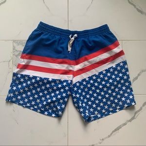 Chubbies american flag 7" lined swim shorts XL